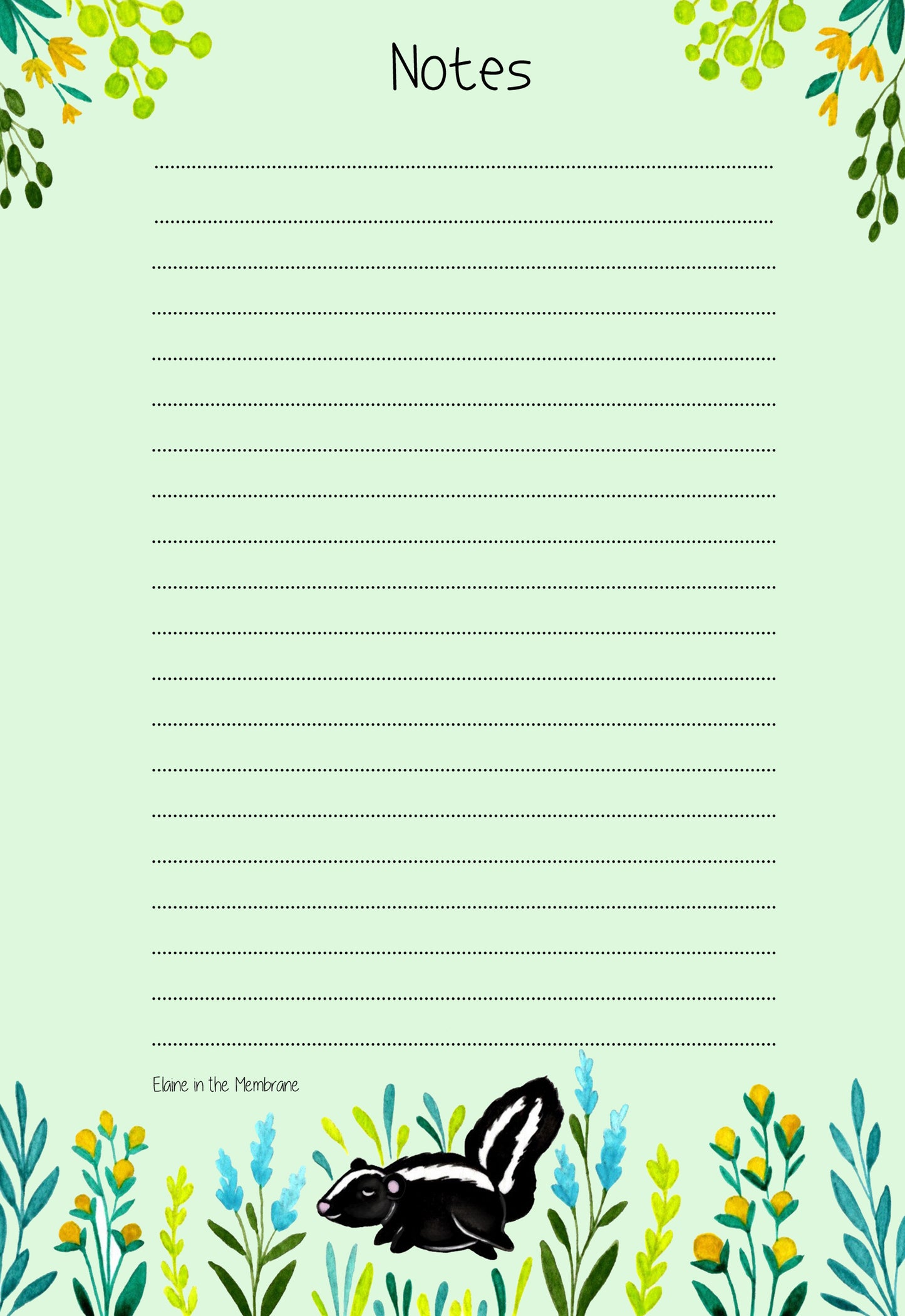 Notepad | Animals