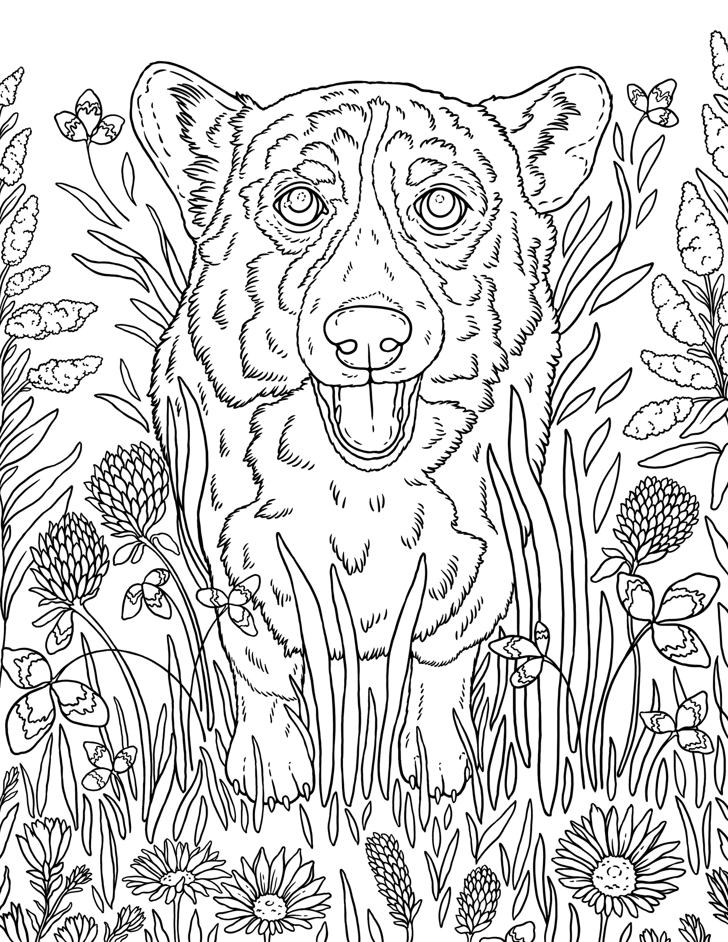 Dog & Cat Coloring Book