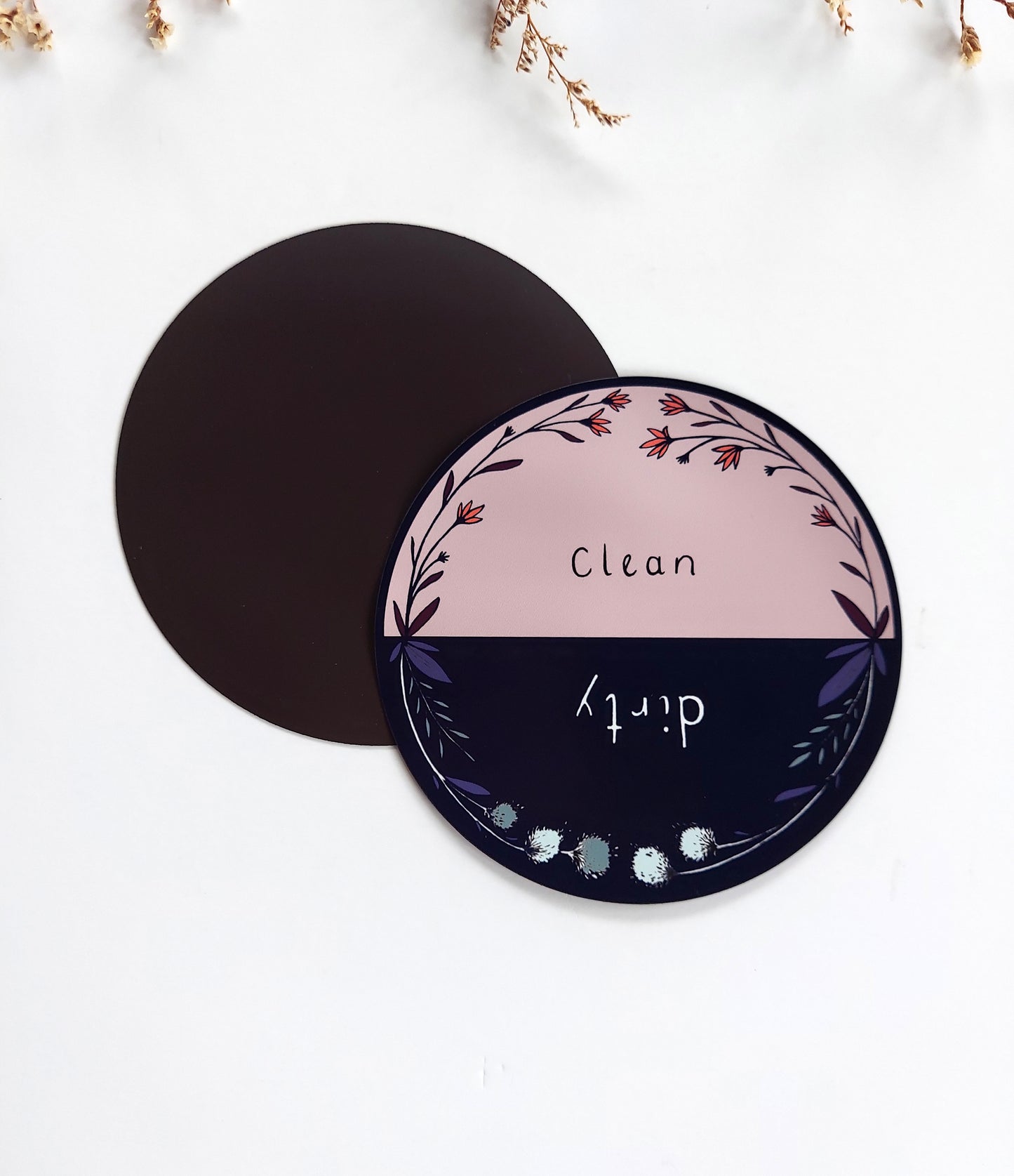 Dishwasher Magnet | Navy/Pink