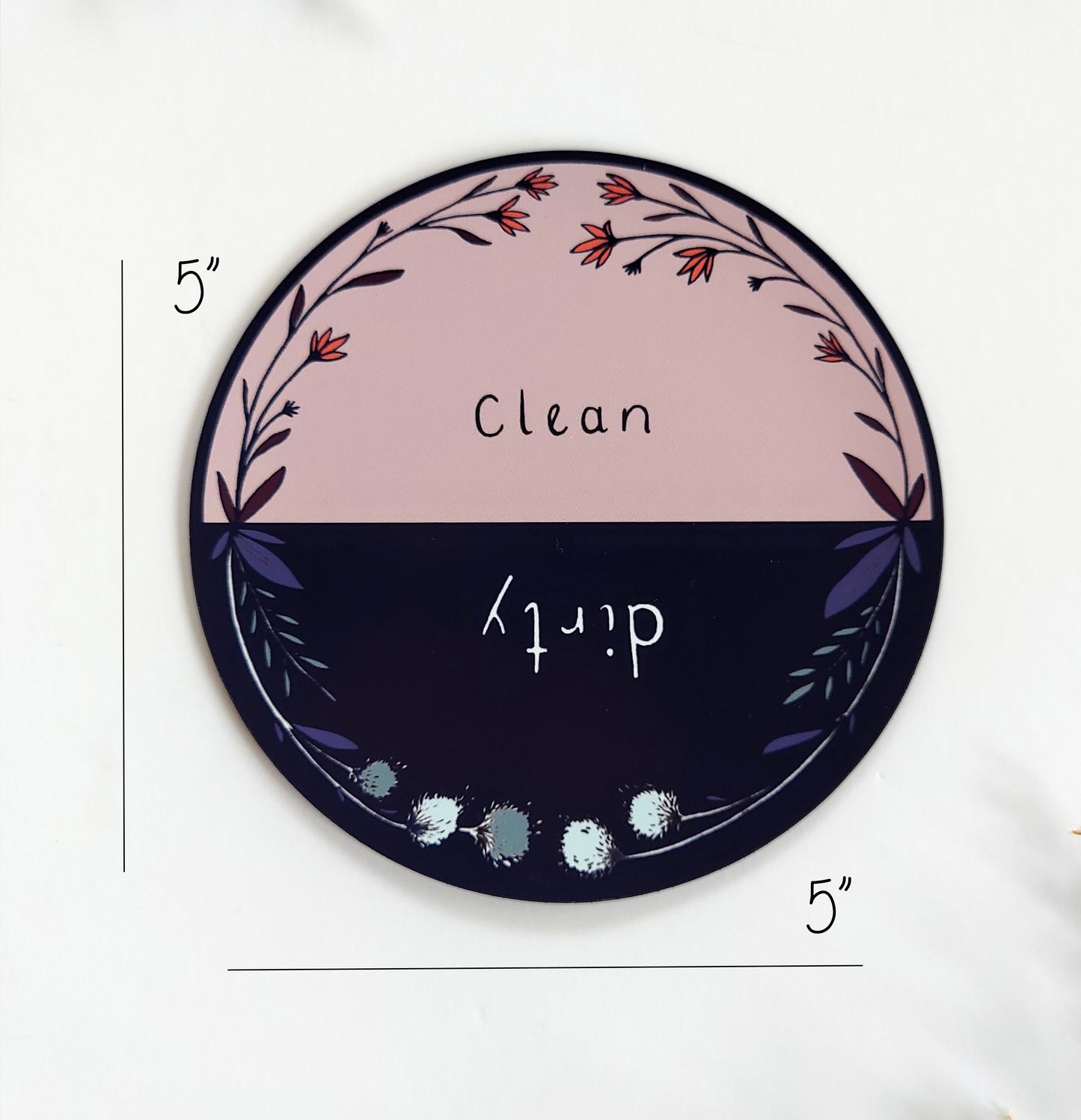 Dishwasher Magnet | Navy/Pink