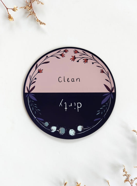 Dishwasher Magnet | Navy/Pink