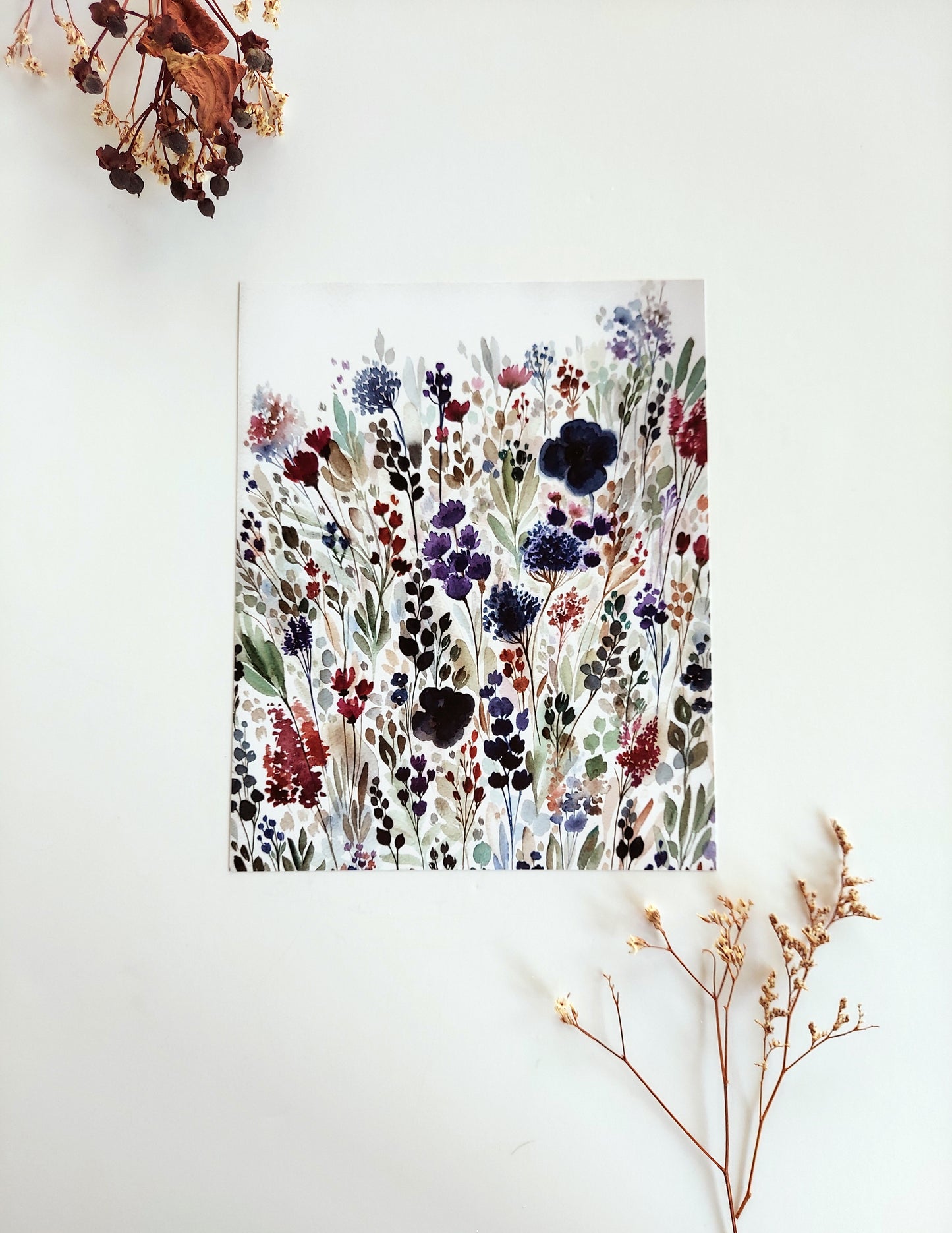 Art print | "Dusk Meadow" | Watercolor