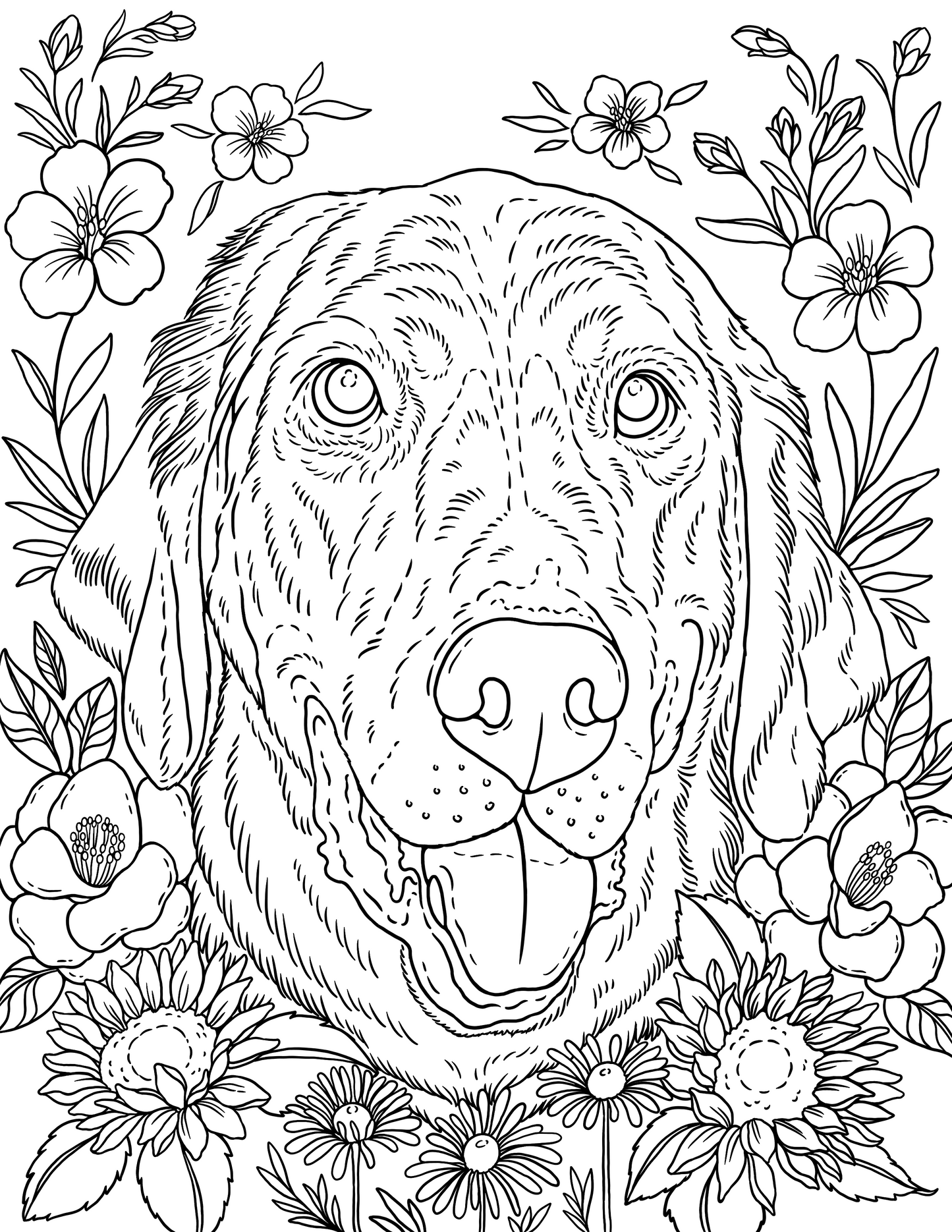 Dog & Cat Coloring Book