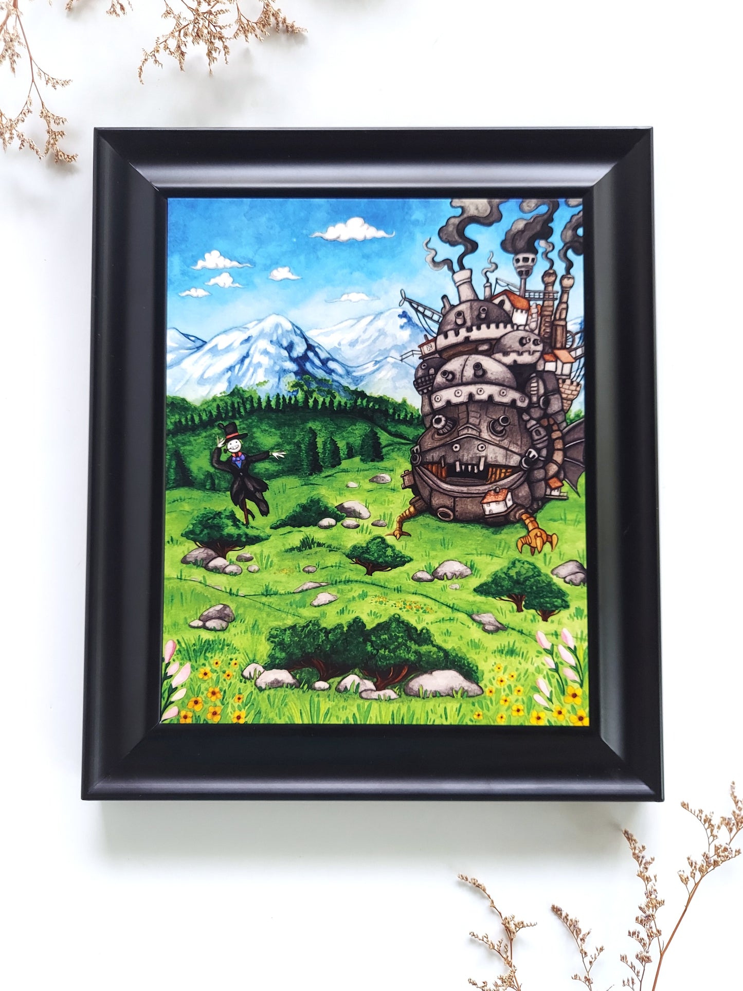 Art print | "Howl's Moving Castle" | Watercolor