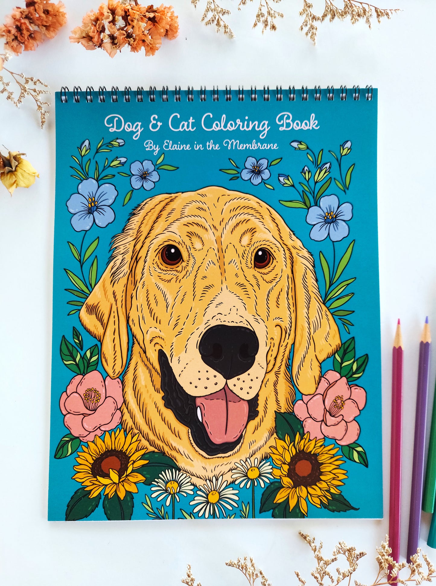 Dog & Cat Coloring Book