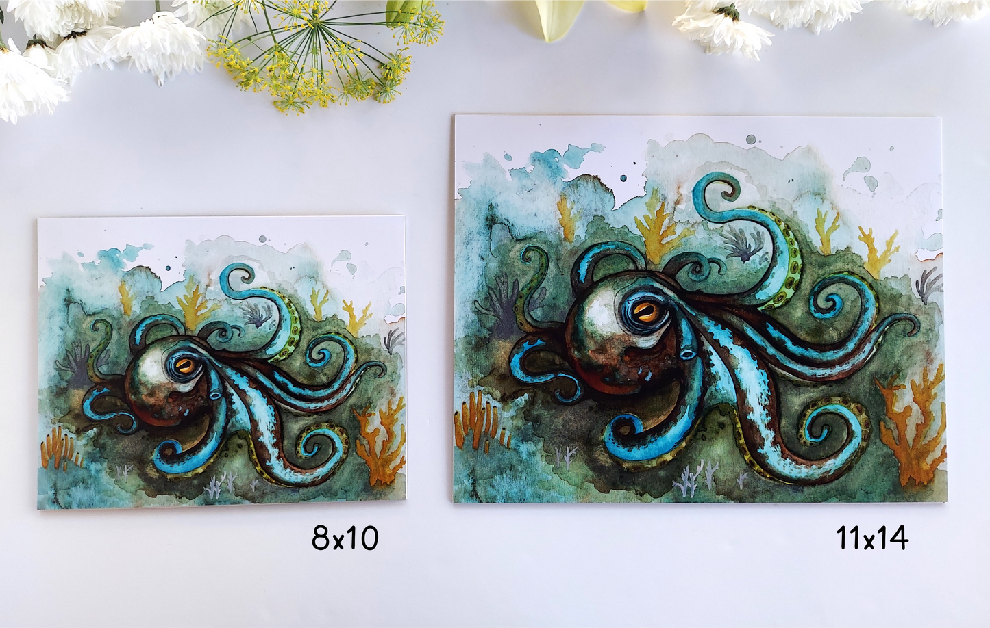 Art print | "Cthulhu Calling" | Watercolor