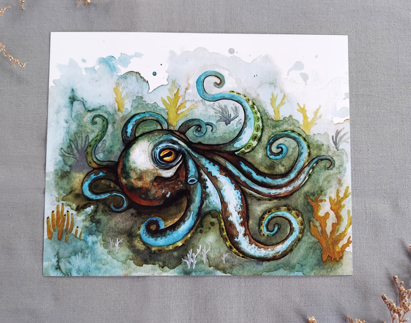 Art print | "Cthulhu Calling" | Watercolor